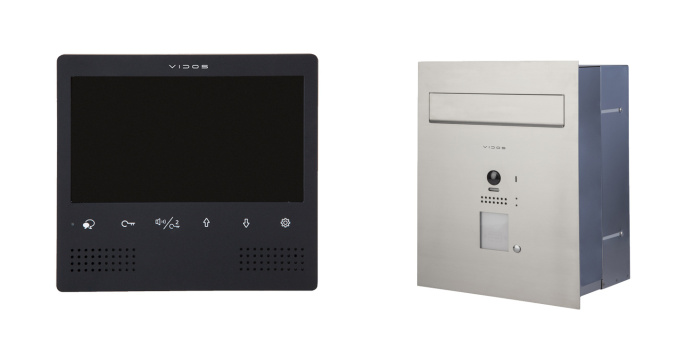 Zestaw wideodomofonu cyfrowego skrzynka na listy Vidos S1201A-SKP M1023B